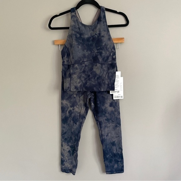 Lululemon Diamond Dye Lunar Rock Tank + Align Crop 23" Leggings - 6/8, BNWTs - Picture 2 of 15